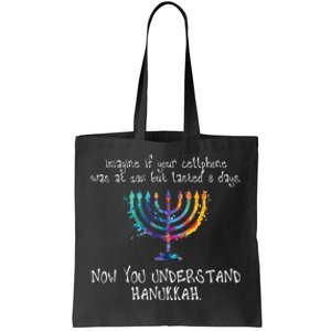 Hanukkah Chanukah - Cellphone Meme - Funny Jewish Gifts Tote Bag