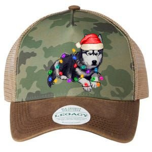 Husky Christmas Cute Dog Lover Holiday Legacy Tie Dye Trucker Hat