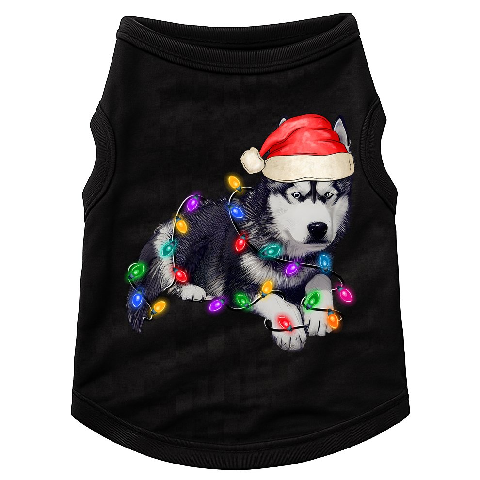 Husky Christmas Cute Dog Lover Holiday Doggie Tank