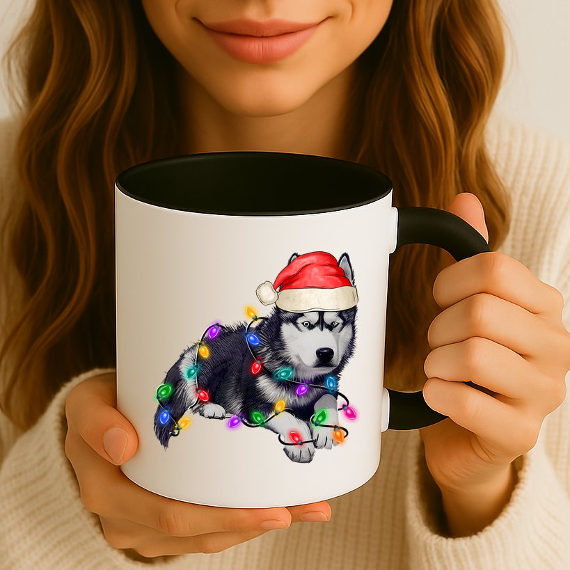 Husky Christmas Cute Dog Lover Holiday Mug