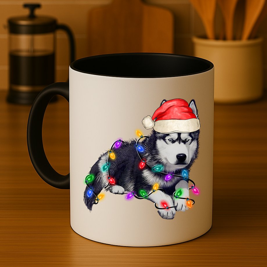 Husky Christmas Cute Dog Lover Holiday Mug