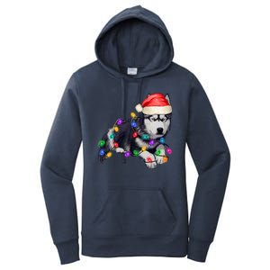 Husky Christmas Cute Dog Lover Holiday Women's Pullover Hoodie