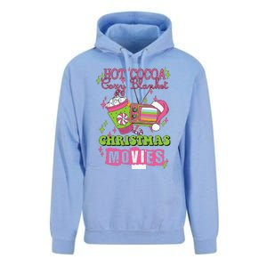 Hot Cocoa Cozy Blanket Christmas Movies Design Unisex Surf Hoodie