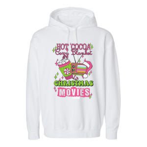 Hot Cocoa Cozy Blanket Christmas Movies Design Garment-Dyed Fleece Hoodie