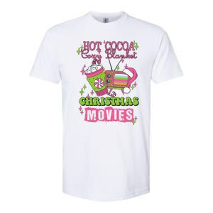 Hot Cocoa Cozy Blanket Christmas Movies Design Softstyle CVC T-Shirt