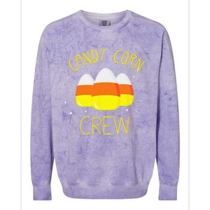 Halloween Candy Corn Squad Team Candy Corn Crew Halloween Colorblast Crewneck Sweatshirt