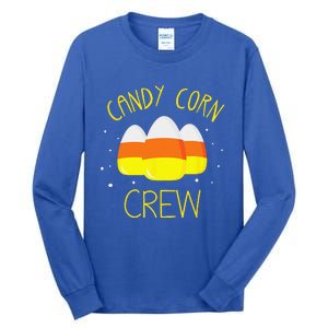 Halloween Candy Corn Squad Team Candy Corn Crew Halloween Tall Long Sleeve T-Shirt