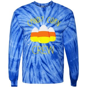 Halloween Candy Corn Squad Team Candy Corn Crew Halloween Tie-Dye Long Sleeve Shirt