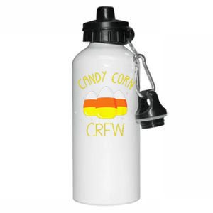 Halloween Candy Corn Squad Team Candy Corn Crew Halloween Aluminum Water Bottle