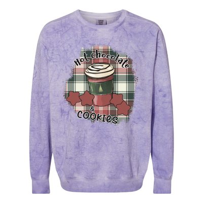 Hot Cocoa Cookies Drink Hot Chocolate Watch Christmas Colorblast Crewneck Sweatshirt