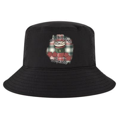 Hot Cocoa Cookies Drink Hot Chocolate Watch Christmas Cool Comfort Performance Bucket Hat