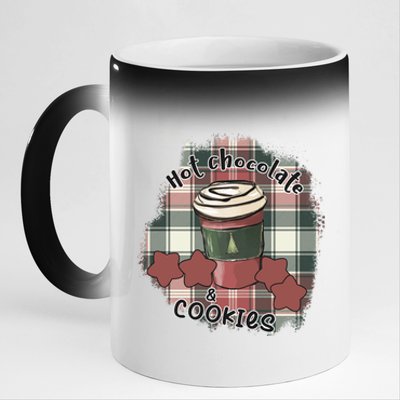 Hot Cocoa Cookies Drink Hot Chocolate Watch Christmas 11oz Black Color Changing Mug