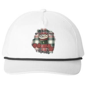 Hot Cocoa Cookies Drink Hot Chocolate Watch Christmas Snapback Five-Panel Rope Hat