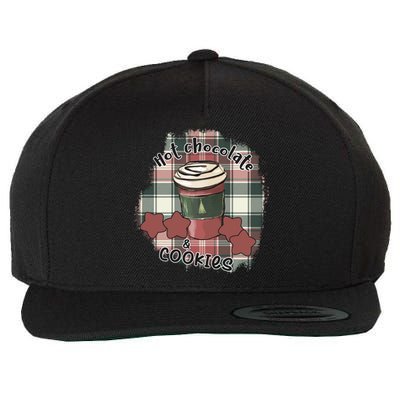 Hot Cocoa Cookies Drink Hot Chocolate Watch Christmas Wool Snapback Cap