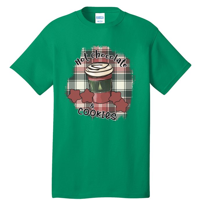 Hot Cocoa Cookies Drink Hot Chocolate Watch Christmas Tall T-Shirt