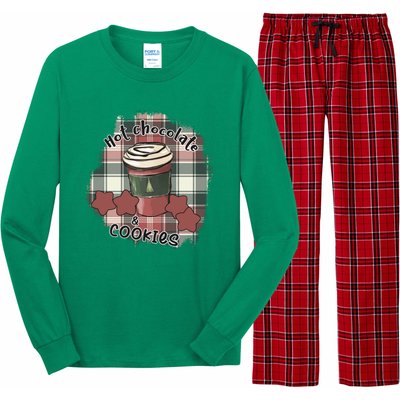 Hot Cocoa Cookies Drink Hot Chocolate Watch Christmas Long Sleeve Pajama Set