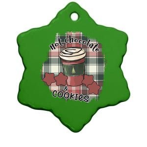 Hot Cocoa Cookies Drink Hot Chocolate Watch Christmas Ceramic Star Ornament