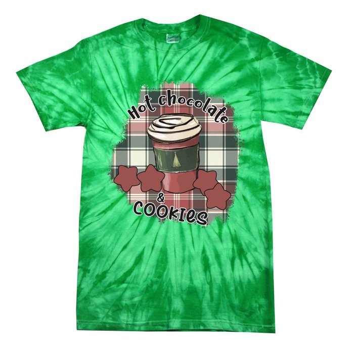 Hot Cocoa Cookies Drink Hot Chocolate Watch Christmas Tie-Dye T-Shirt