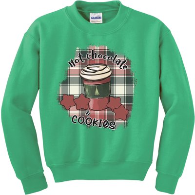 Hot Cocoa Cookies Drink Hot Chocolate Watch Christmas Kids Sweatshirt