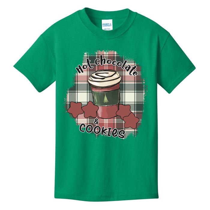 Hot Cocoa Cookies Drink Hot Chocolate Watch Christmas Kids T-Shirt