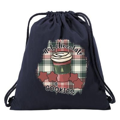 Hot Cocoa Cookies Drink Hot Chocolate Watch Christmas Drawstring Bag