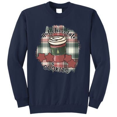 Hot Cocoa Cookies Drink Hot Chocolate Watch Christmas Tall Sweatshirt