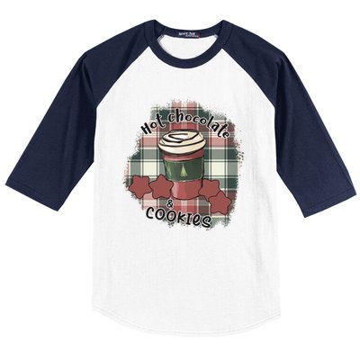 Hot Cocoa Cookies Drink Hot Chocolate Watch Christmas Baseball Sleeve Shirt