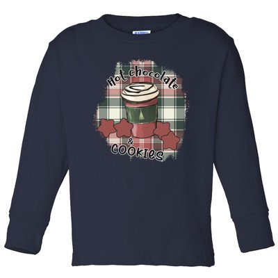 Hot Cocoa Cookies Drink Hot Chocolate Watch Christmas Toddler Long Sleeve Shirt