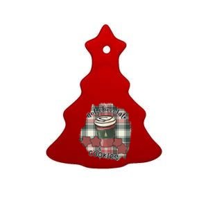 Hot Cocoa Cookies Drink Hot Chocolate Watch Christmas Ceramic Tree Ornament