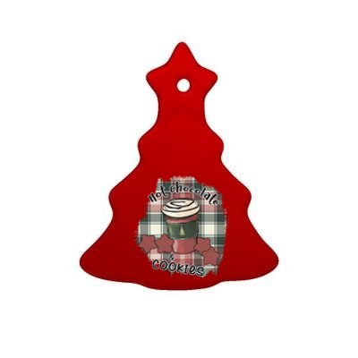 Hot Cocoa Cookies Drink Hot Chocolate Watch Christmas Ceramic Tree Ornament