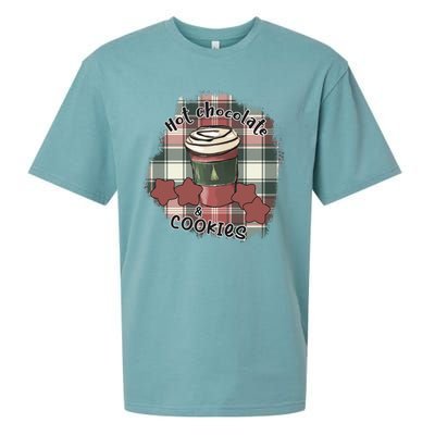 Hot Cocoa Cookies Drink Hot Chocolate Watch Christmas Sueded Cloud Jersey T-Shirt