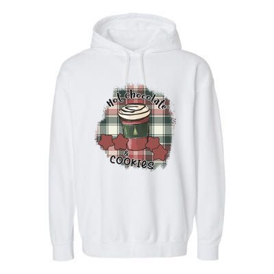 Hot Cocoa Cookies Drink Hot Chocolate Watch Christmas Garment-Dyed Fleece Hoodie