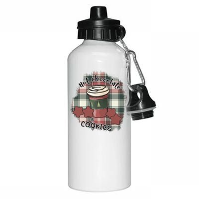 Hot Cocoa Cookies Drink Hot Chocolate Watch Christmas Aluminum Water Bottle