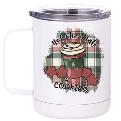 Hot Cocoa Cookies Drink Hot Chocolate Watch Christmas 12 oz Stainless Steel Tumbler Cup