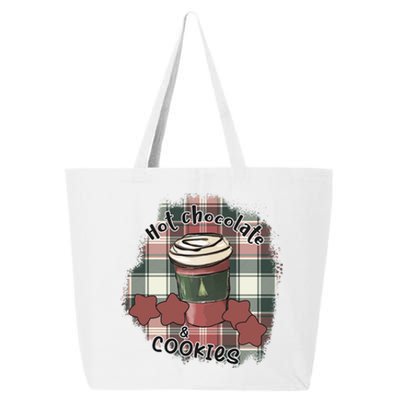 Hot Cocoa Cookies Drink Hot Chocolate Watch Christmas 25L Jumbo Tote