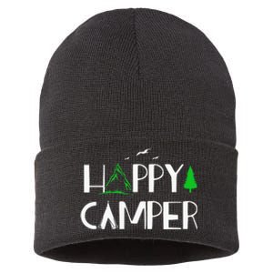 Happy Camper Camping Sustainable Knit Beanie