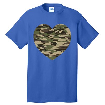 Heart Camoflauge Clothing Camo Military Tactical Gift Tall T-Shirt