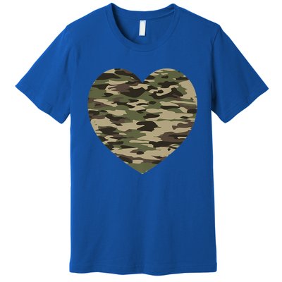 Heart Camoflauge Clothing Camo Military Tactical Gift Premium T-Shirt