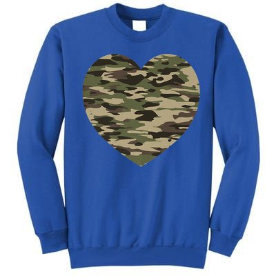 Heart Camoflauge Clothing Camo Military Tactical Gift Tall Sweatshirt