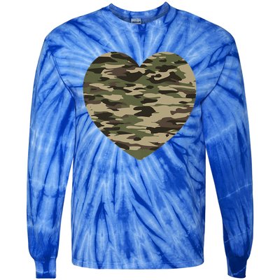 Heart Camoflauge Clothing Camo Military Tactical Gift Tie-Dye Long Sleeve Shirt