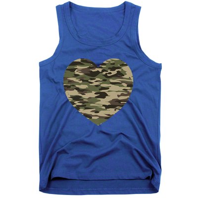 Heart Camoflauge Clothing Camo Military Tactical Gift Tank Top