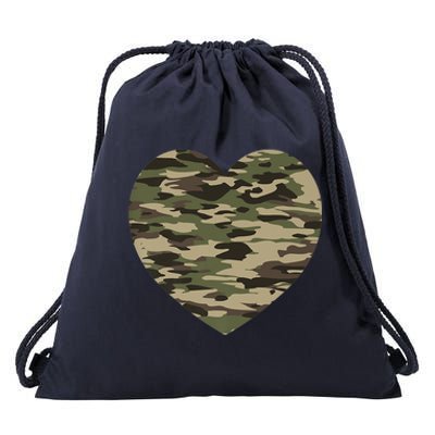 Heart Camoflauge Clothing Camo Military Tactical Gift Drawstring Bag