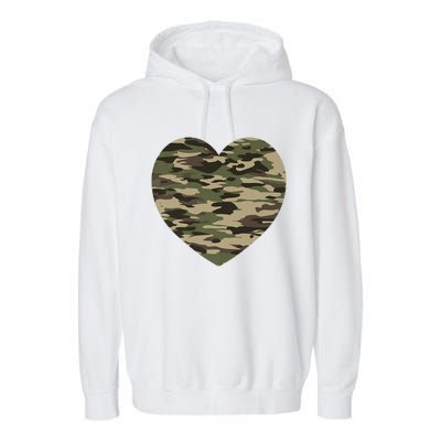 Heart Camoflauge Clothing Camo Military Tactical Gift Garment-Dyed Fleece Hoodie