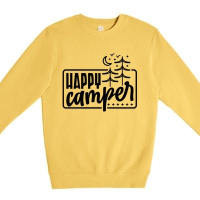 Happy Camper Camping Gift Premium Crewneck Sweatshirt