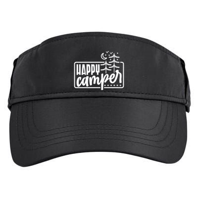 Happy Camper Camping Gift Adult Drive Performance Visor