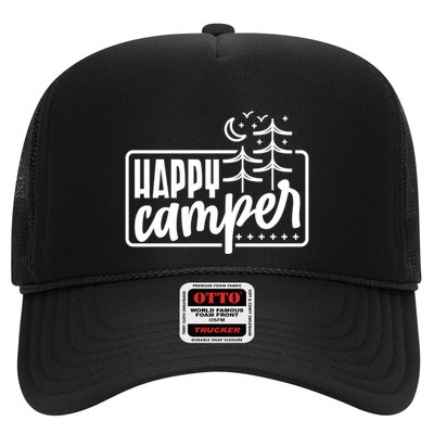 Happy Camper Camping Gift Trucker Hat