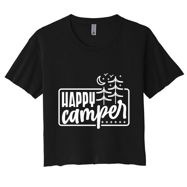 Happy Camper Camping Gift Crop Top