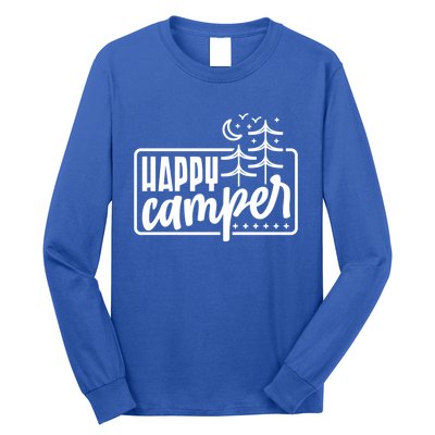 Happy Camper Camping Gift Long Sleeve Shirt