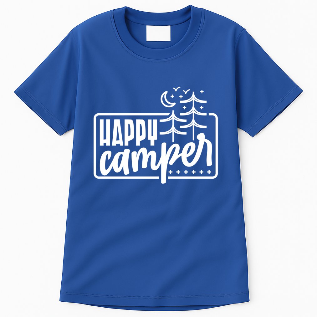 Happy Camper Camping Gift Tall T-Shirt