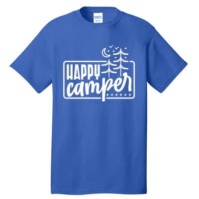 Happy Camper Camping Gift Tall T-Shirt